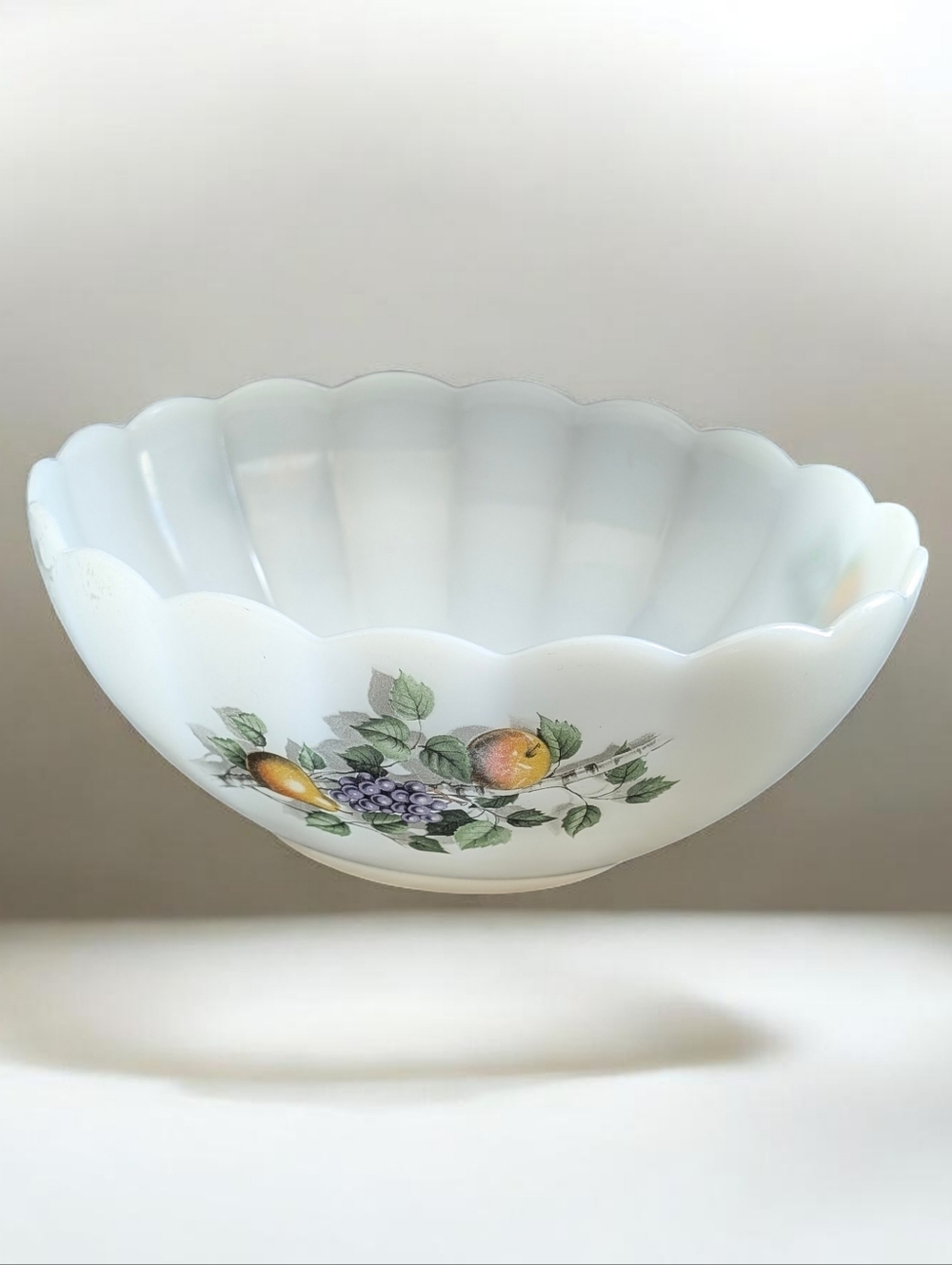 Vintage Arcopal France Glass Serving Bowl